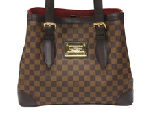 Load image into Gallery viewer, 極美品 LOUIS VUITTON ルイヴィトン ハムステッドMM トートバッグ N51204 ダミエライン ダミエキャンバス ブラウン 中古 4b005908