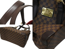 Load image into Gallery viewer, 極美品 LOUIS VUITTON ルイヴィトン ハムステッドMM トートバッグ N51204 ダミエライン ダミエキャンバス ブラウン 中古 4b005908