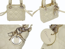 Load image into Gallery viewer, 極美品 CHRISTIAN DIOR クリスチャンディオール Lady Dior マイクロ レディディオール カナージュ 2WAYハンドバッグ レザー イエロー 中古 4b005909