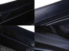 Load image into Gallery viewer, Christian Dior クリスチャンディオール トロッター ハンドバッグ キャンバス レザー ネイビー ゴールド金具 美品 中古 4b005910