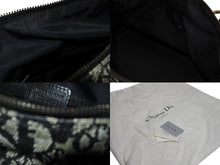 Load image into Gallery viewer, Christian Dior クリスチャンディオール トロッター ボストンバッグ ハンドバッグ ネイビー 美品 中古 4b005911