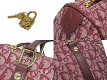Load image into Gallery viewer, Christian Dior クリスチャンディオール トロッター ミニボストンバッグ ハンドバッグ レッド 美品 中古 4b005912