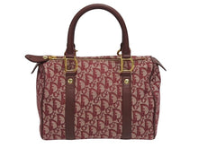 Load image into Gallery viewer, Christian Dior クリスチャンディオール トロッター ミニボストンバッグ ハンドバッグ レッド 美品 中古 4b005912