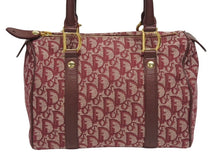 Load image into Gallery viewer, Christian Dior クリスチャンディオール トロッター ミニボストンバッグ ハンドバッグ レッド 美品 中古 4b005912