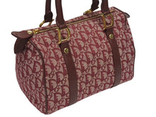 Load image into Gallery viewer, Christian Dior クリスチャンディオール トロッター ミニボストンバッグ ハンドバッグ レッド 美品 中古 4b005912