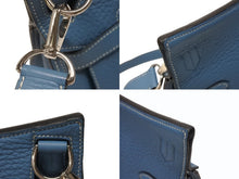 Load image into Gallery viewer, 極美品 HERMES エルメス ショルダーバッグ ジプシエール28 □M シルバー金具 ブルージーン トリヨンクレマンス 中古 4b005915