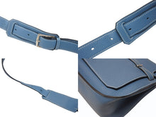 Load image into Gallery viewer, 極美品 HERMES エルメス ショルダーバッグ ジプシエール28 □M シルバー金具 ブルージーン トリヨンクレマンス 中古 4b005915