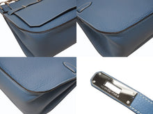 Load image into Gallery viewer, 極美品 HERMES エルメス ショルダーバッグ ジプシエール28 □M シルバー金具 ブルージーン トリヨンクレマンス 中古 4b005915