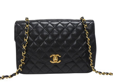 Load image into Gallery viewer, 極美品 CHANEL シャネル ハーフムーン マトラッセ22 Sフラップ Sチェーンショルダーバッグ 0番台 ラムスキン ココマーク ブラック 中古 4b005919