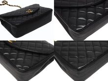 Load image into Gallery viewer, 極美品 CHANEL シャネル ハーフムーン マトラッセ22 Sフラップ Sチェーンショルダーバッグ 0番台 ラムスキン ココマーク ブラック 中古 4b005919