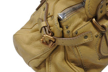 画像をギャラリービューアに読み込む, Chloe クロエ パディントン ショルダーバッグ ハンドバッグ 020651 5276 レザー ベージュ ゴールド金具 美品 中古 4b005929