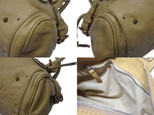 画像をギャラリービューアに読み込む, Chloe クロエ パディントン ショルダーバッグ ハンドバッグ 020651 5276 レザー ベージュ ゴールド金具 美品 中古 4b005929