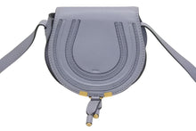 Load image into Gallery viewer, Chloe クロエ MARCIE SMALL SADDLE BAG マーシー スモールサドルバッグ CHC22AS680I3149V カーフスキン ブルー 美品 中古 4b005930