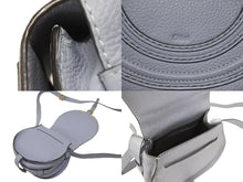 Load image into Gallery viewer, Chloe クロエ MARCIE SMALL SADDLE BAG マーシー スモールサドルバッグ CHC22AS680I3149V カーフスキン ブルー 美品 中古 4b005930