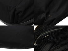 画像をギャラリービューアに読み込む, PRADA プラダ ホーボー ワンショルダーバッグ ハンドバッグ トライアングルロゴ BR3291 ナイロン レザー ブラック シルバー金具 美品 中古 4b005934