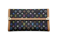 画像をギャラリービューアに読み込む, 極美品 LOUIS VUITTON ルイヴィトン ポルトトレゾールインターナショナル 長財布 PVCコーティングキャンバス ブラック マルチカラー 中古 4b005936