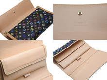 画像をギャラリービューアに読み込む, 極美品 LOUIS VUITTON ルイヴィトン ポルトトレゾールインターナショナル 長財布 PVCコーティングキャンバス ブラック マルチカラー 中古 4b005936