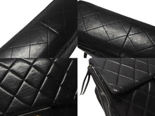 Load image into Gallery viewer, CHANEL シャネル マトラッセラムスキン チェーン スクエアリュック ココマーク ブラック ゴールド金具 美品 中古 4b005940