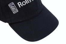画像をギャラリービューアに読み込む, ROLLS ROYCE ロールスロイス RR キャップ 帽子 ブランドロゴ コットン 中国製 ネイビー ワンサイズ 美品 中古 4b005945