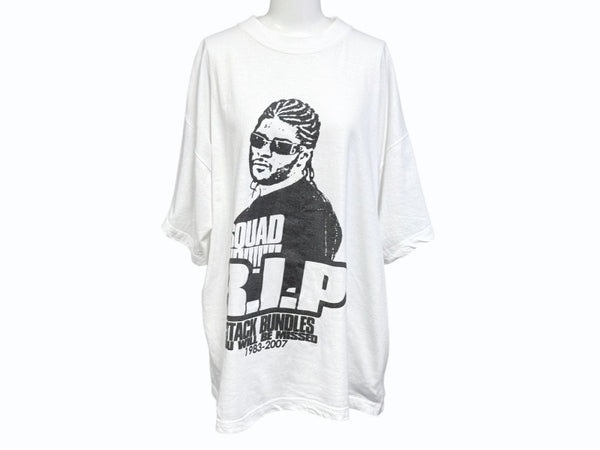 VINTAGE ヴィンテージ 半袖Ｔシャツ Stack Bundles スタックバンドルス SUN WEAR ホワイト ブラック サイズL 美品 中古 4b005950