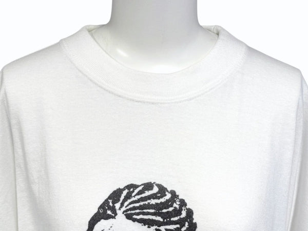 VINTAGE ヴィンテージ 半袖Ｔシャツ Stack Bundles スタックバンドルス SUN WEAR ホワイト ブラック サイズL 美品 中古 4b005950