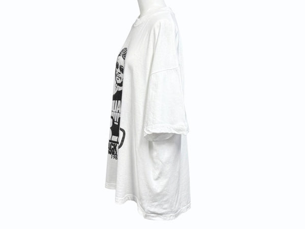 VINTAGE ヴィンテージ 半袖Ｔシャツ Stack Bundles スタックバンドルス SUN WEAR ホワイト ブラック サイズL 美品 中古 4b005950