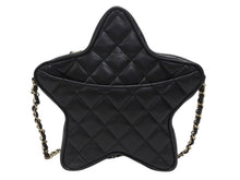 Load image into Gallery viewer, 新品同様 CHANEL シャネル スターシェイプ チェーンショルダーバッグ AS4579 ランダム番台 ココマーク ラムスキン ブラック 中古 4b005951