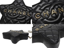 Load image into Gallery viewer, 新品同様 CHANEL シャネル スターシェイプ チェーンショルダーバッグ AS4579 ランダム番台 ココマーク ラムスキン ブラック 中古 4b005951