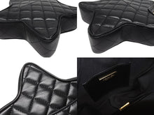 Load image into Gallery viewer, 新品同様 CHANEL シャネル スターシェイプ チェーンショルダーバッグ AS4579 ランダム番台 ココマーク ラムスキン ブラック 中古 4b005951