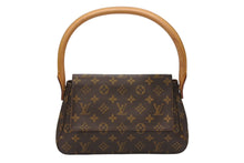 画像をギャラリービューアに読み込む, 極美品 LOUIS VUITTON ルイヴィトン モノグラム ミニルーピング ショルダーバッグ M51147 PVC レザー ブラウン 中古 4b005970