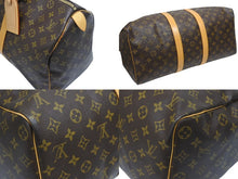 画像をギャラリービューアに読み込む, 極美品 LOUIS VUITTON ルイヴィトン モノグラム キーポル45 ボストンバッグ M41428 PVC ヌメ革 ブラウン ゴールド金具 中古 4b005972