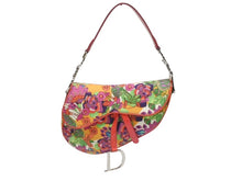 画像をギャラリービューアに読み込む, 極美品 Christian Dior クリスチャンディオール サドルバッグ ワンショルダーバッグ 01RU 1004 フラワー 総柄 ガリアーノ期 中古 4b005974