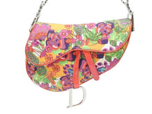 画像をギャラリービューアに読み込む, 極美品 Christian Dior クリスチャンディオール サドルバッグ ワンショルダーバッグ 01RU 1004 フラワー 総柄 ガリアーノ期 中古 4b005974