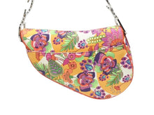 画像をギャラリービューアに読み込む, 極美品 Christian Dior クリスチャンディオール サドルバッグ ワンショルダーバッグ 01RU 1004 フラワー 総柄 ガリアーノ期 中古 4b005974