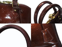 Load image into Gallery viewer, LOUIS VUITTON ルイヴィトン アルマPM ハンドバッグ M91691 モノグラム ヴェルニ ルージュフォーヴィスト ゴールド金具 美品 中古 4b005975