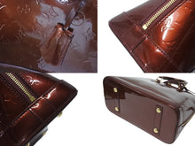 Load image into Gallery viewer, LOUIS VUITTON ルイヴィトン アルマPM ハンドバッグ M91691 モノグラム ヴェルニ ルージュフォーヴィスト ゴールド金具 美品 中古 4b005975