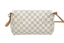 画像をギャラリービューアに読み込む, LOUIS VUITTON ルイヴィトン フェイボリットPM ショルダーバッグ N41277 ダミエ アズール PVC レザー ホワイト グレー 美品 中古 4b005976