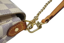 画像をギャラリービューアに読み込む, LOUIS VUITTON ルイヴィトン フェイボリットPM ショルダーバッグ N41277 ダミエ アズール PVC レザー ホワイト グレー 美品 中古 4b005976