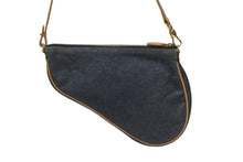 画像をギャラリービューアに読み込む, Christian Dior クリスチャンディオール ガリアーノ期 サドルポーチ アクセサリーポーチ MC0701 デニム 美品 中古 4b005978