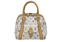 Load image into Gallery viewer, LOUIS VUITTON ルイヴィトン プリシラ ハンドバッグ M40096 モノグラム マルチカラー ホワイト 村上隆 美品 中古 4b005985