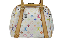 Load image into Gallery viewer, LOUIS VUITTON ルイヴィトン プリシラ ハンドバッグ M40096 モノグラム マルチカラー ホワイト 村上隆 美品 中古 4b005985