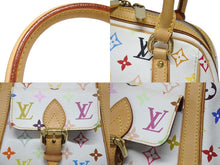 Load image into Gallery viewer, LOUIS VUITTON ルイヴィトン プリシラ ハンドバッグ M40096 モノグラム マルチカラー ホワイト 村上隆 美品 中古 4b005985