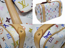 Load image into Gallery viewer, LOUIS VUITTON ルイヴィトン プリシラ ハンドバッグ M40096 モノグラム マルチカラー ホワイト 村上隆 美品 中古 4b005985