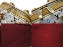 Load image into Gallery viewer, LOUIS VUITTON ルイヴィトン プリシラ ハンドバッグ M40096 モノグラム マルチカラー ホワイト 村上隆 美品 中古 4b005985