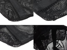 Load image into Gallery viewer, CHANEL シャネル スポーツライン ココマーク メッシュ トートバッグ キャンバス ブラック グレー 美品 中古 4b005987
