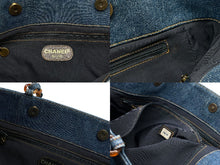 画像をギャラリービューアに読み込む, 極美品 CHANEL シャネル デニム トートバッグ 5番台 ココマーク ココステッチ インディゴブルー イタリア製 中古 4b005988