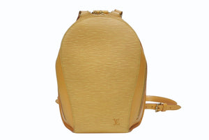 LOUIS VUITTON ルイヴィトン エピ マビヨン リュックサック バックパック M52239 エピレザー タッシリイエロー 美品 中古 4b005991
