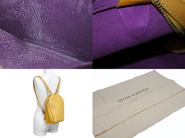 LOUIS VUITTON ルイヴィトン エピ マビヨン リュックサック バックパック M52239 エピレザー タッシリイエロー 美品 中古 4b005991