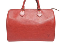 画像をギャラリービューアに読み込む, LOUIS VUITTON ルイヴィトン スピーディ30 ハンドバッグ M43007 エピ レザー カスティリアンレッド ゴールド金具 美品 中古 4b005995