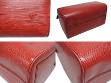 画像をギャラリービューアに読み込む, LOUIS VUITTON ルイヴィトン スピーディ30 ハンドバッグ M43007 エピ レザー カスティリアンレッド ゴールド金具 美品 中古 4b005995